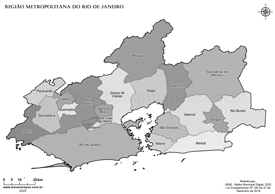 Mapa da Região Metropolitana do Rio de Janeiro